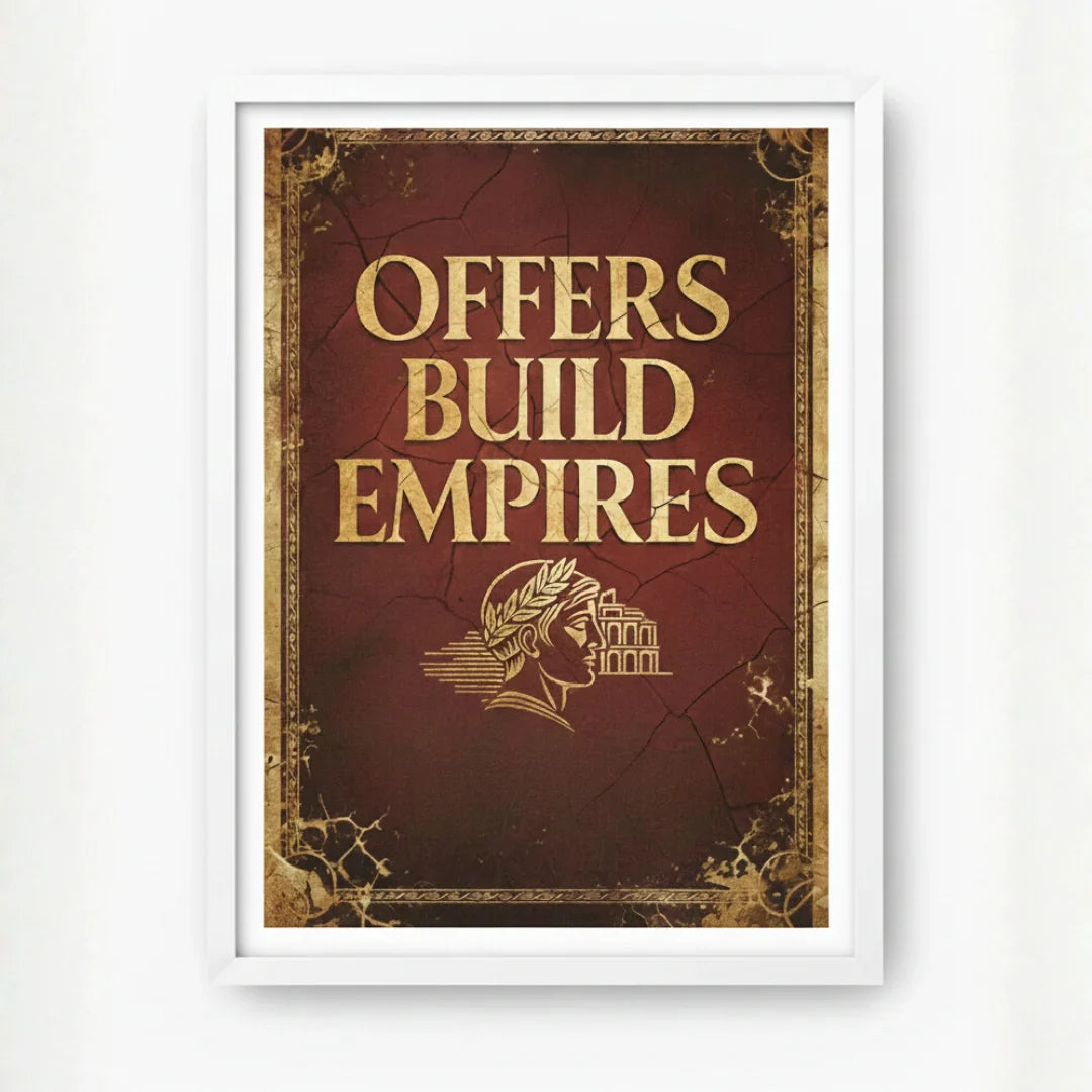 Offers Build Empires. | Framed Wall Art for Media Buyers, Agencies