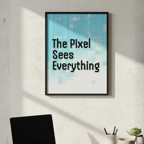 The Pixel Sees Everything. | Framed Wall Art for Media Buyers, Agencies