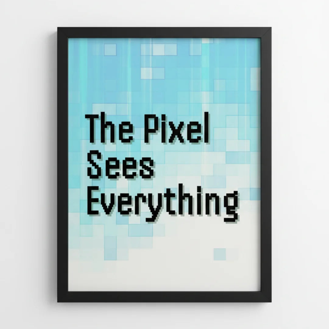 The Pixel Sees Everything. | Framed Wall Art for Media Buyers, Agencies